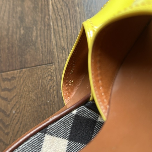 Dolce&Gabbana yellow & checkered platform sandal 37 - Picture 6 of 7